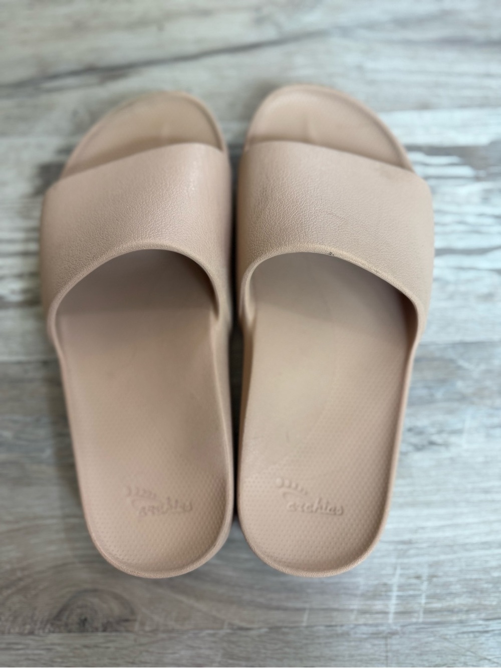 Archie’s Arch Support Nude Tan Slides Size Sliders Archies Size 8